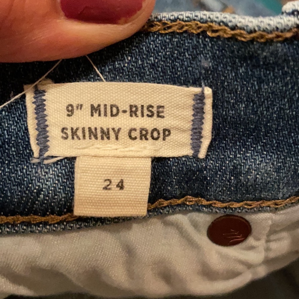 Madewell 9” Mid Rise Skinny Crop Jeans - Picture 6 of 7